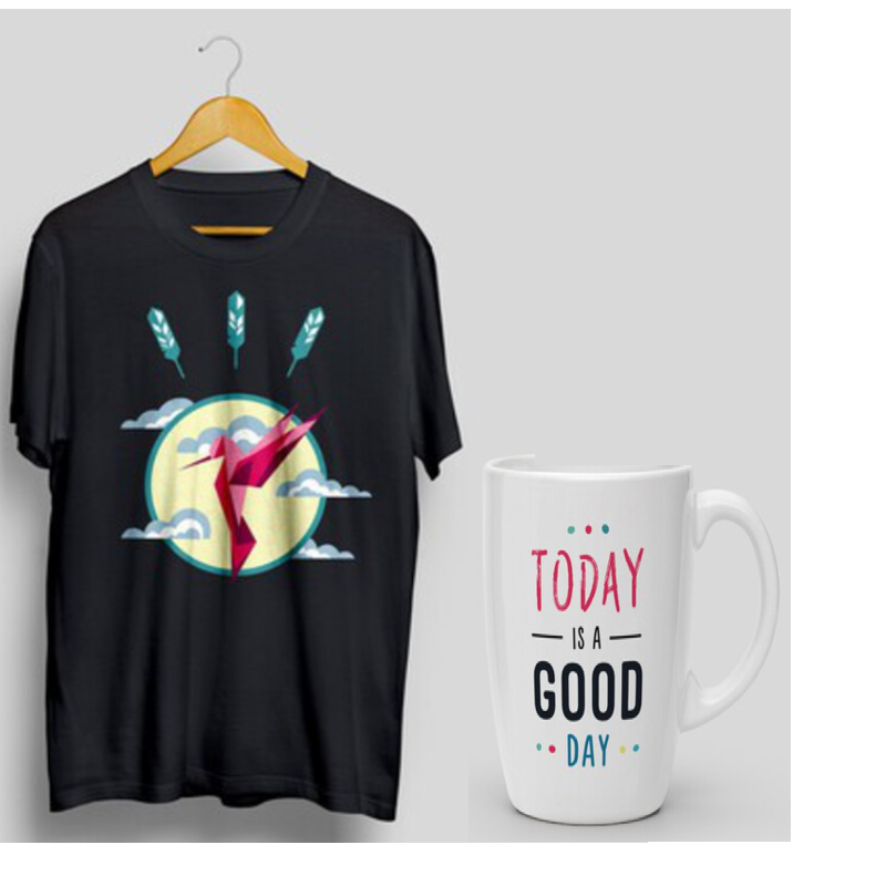 Pack T-shirt Colibri Noir XL & Mug Today